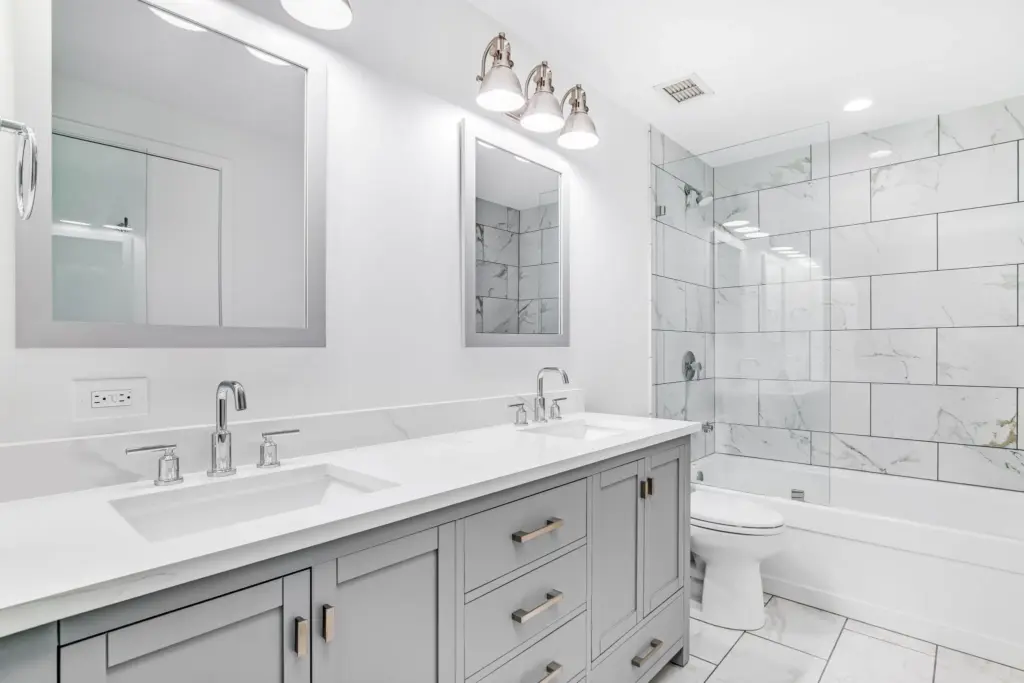 easy clean modern bathroom hero