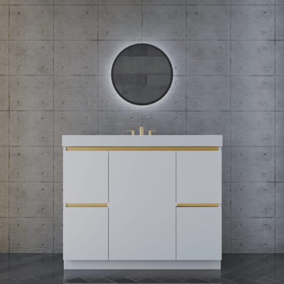 42in MatWhite w Gold