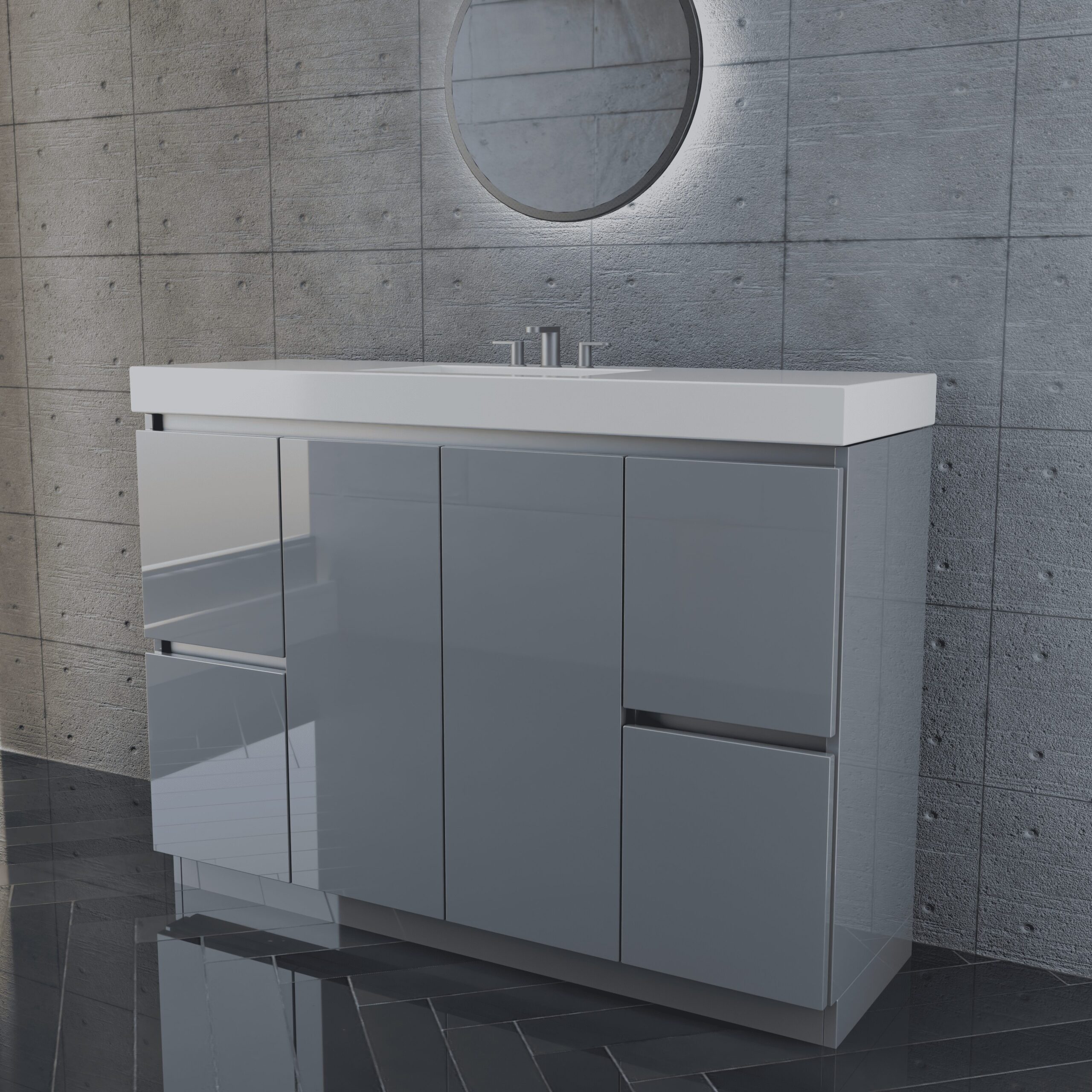 48in GlossGrey w Aluminum 3 48in GlossGrey w Aluminum 3