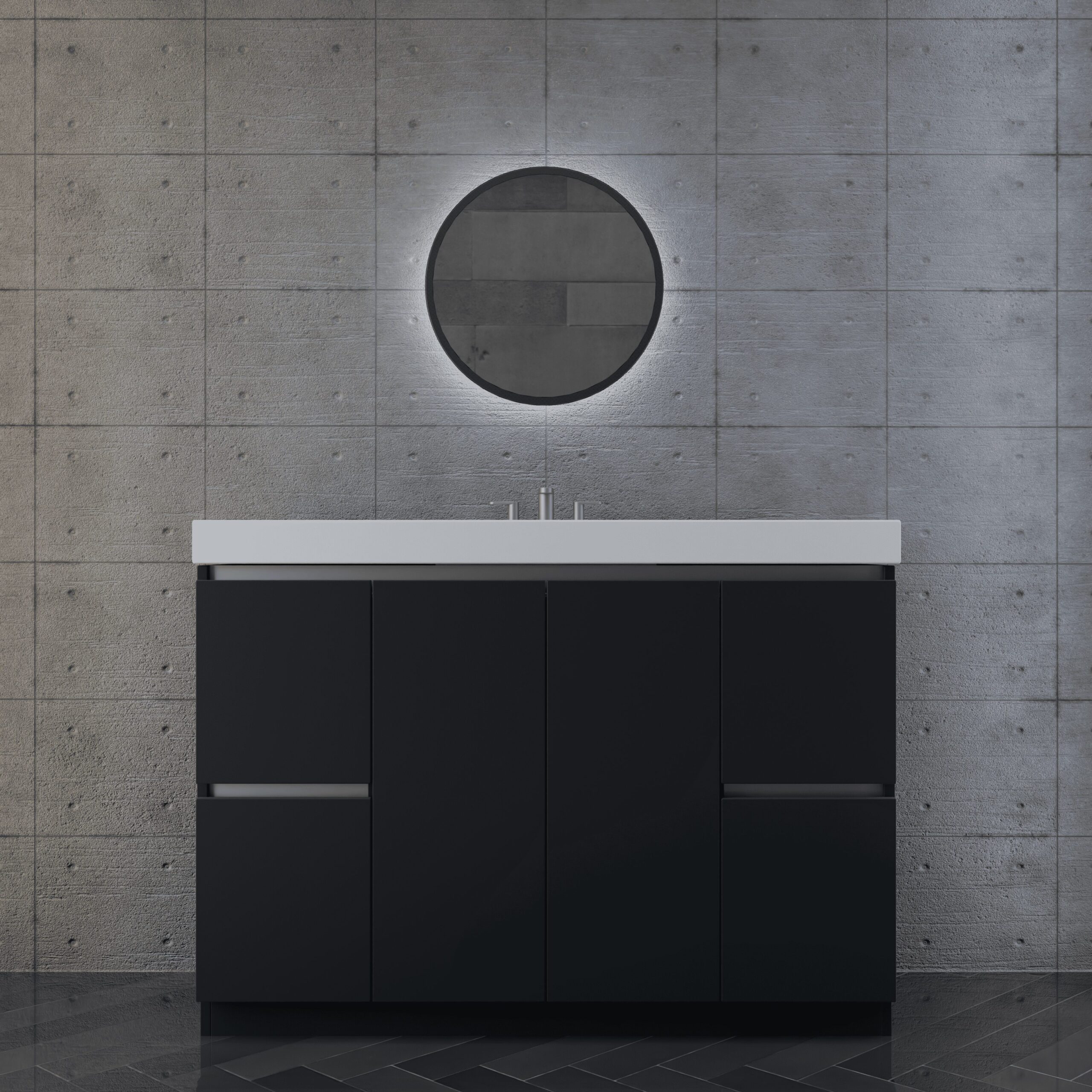 48in MatBlack w Aluminum 48in MatBlack w Aluminum