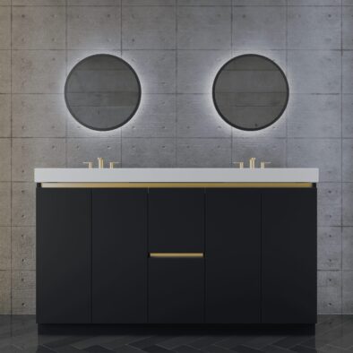 60in MatBlack w Gold