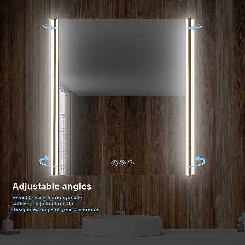 Blossom LED M5 3032 BG Binary 30 Inch LED Mirror, Brush Gold
