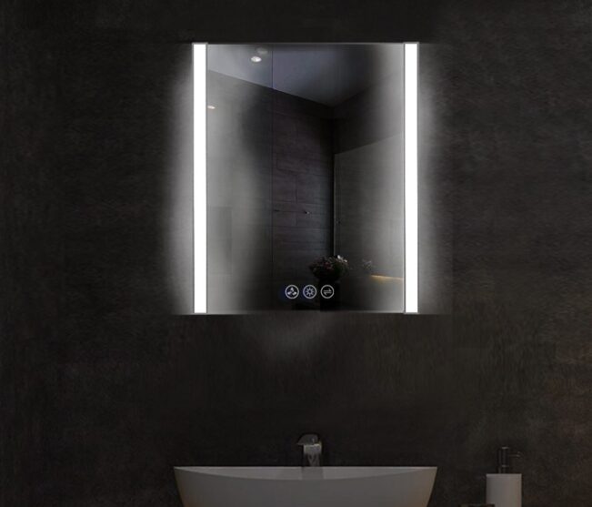 Blossom LED M5 3032 BG Binary 30 Inch LED Mirror, Brush Gold